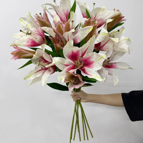 ลิลลี่เคลือบx2ก้านยาว